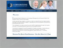 Tablet Screenshot of cornerstonesearchsolutions.com